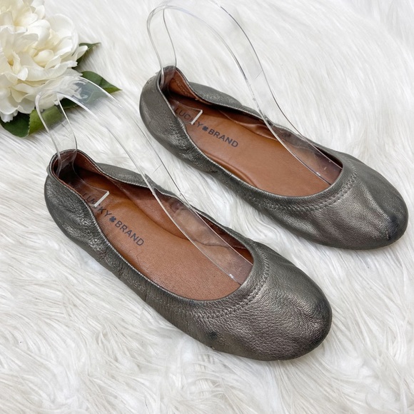 lucky emmie flats pewter